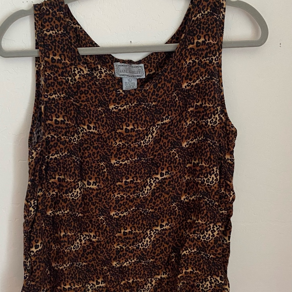 Large Jane Ashley cheetah blouse